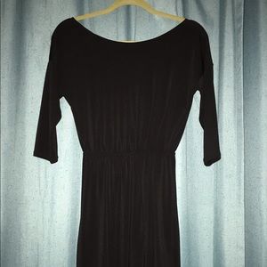 Black BCBG open back dress